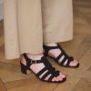 Sandales Anne Thomas | Goudes Sandals Velours Black